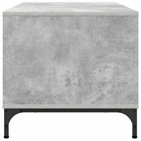 Dohányzóasztal Beton szürke 90 x 49 x 46 cm Faanyag