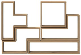Fal Cube polcokkal Egyéb kézműves tölgy 96 x 12 x 64 cm Faanyag