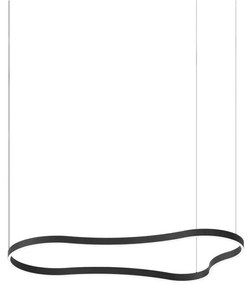 Ideal Lux - LED Csillár zsinóron WAVES LED/54W/230V CRI 90 fekete