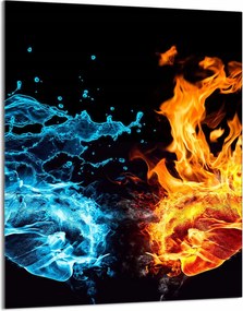 Üveg Vágódeszka 40x52 Tűz a Konyhában