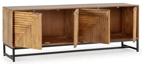 Natúr színű mangófa TV-állvány 160x58 cm Nereida – Marckeric