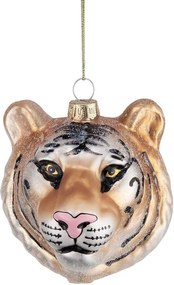 HANG ON üveg karácsonyfadísz, tigris
