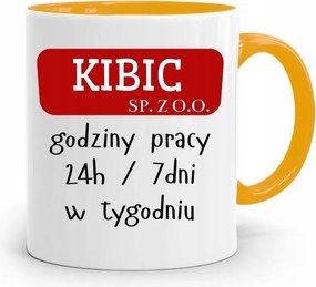 Szurkolóknak Szurkolói Bögre Sárga Ajándék fényképes nyomattal