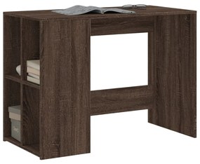 barna tölgyszínű szerelt fa íróasztal 102x50x75 cm