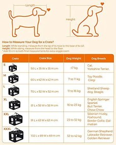 Összecsukható kisállathordozó 91 x 63 x 63 cm, XXL-es kutyaszállító, fekete