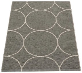 Sötétszürke kültéri-beltéri szőnyeg 70x100 cm Boo Charcoal Linen – Pappelina