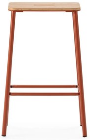 Téglavörös bárszék szett 2 db-os (ülésmagasság 65 cm) Abba – Marckeric