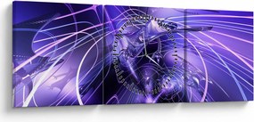 A technikai absztrakció képe (órával) (90x30 cm)