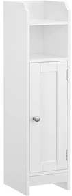 Szabadon álló ajtós szekrény, fehér 20x18x80cm