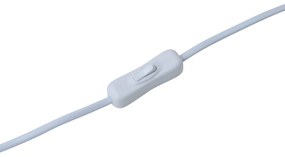 Modern állólámpa fa bézs lámpabúrával - Stojon