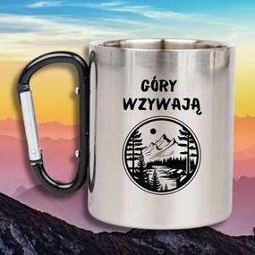 Bögre Acél Fül Karabiner Vicces Ajándék Hegy Hív