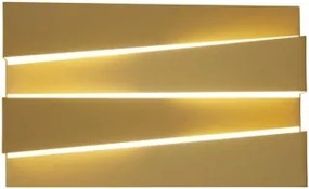 Searchlight 86410GO - LED fali lámpatest SECTION LED/18W/230V aranyszínű