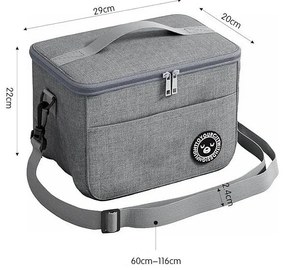 Hűtőtáska YOUR CITY 29x20 cm, fekete