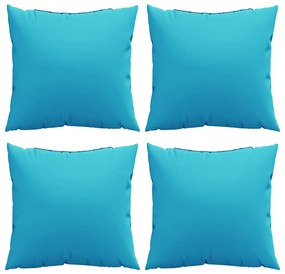Dobópárnák 4 pcs Türkiz 40 x 40 cm szövet