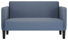 kék kordbársony szövet loveseat kanapé 109 cm
