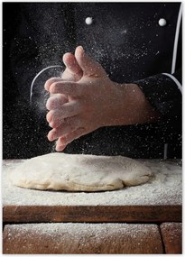 Poszterek 50x70 Szakács kéz fehér liszt