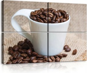 Vászon falikép kávé 120x80