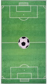 Zöld mosható gyerek játszószőnyeg 80x120 cm Soccer Time – Vitaus