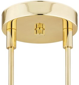 Argon 1840 - Csillár rúdon ABSOS 4xE14/7W/230V alabástrom arany