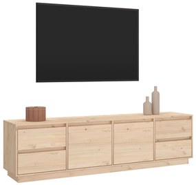 tömör fenyőfa TV-szekrény 176x37x47,5 cm