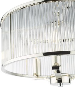 Dar Lighting glamour modern függeszték evelyn polírozott nikkel dareve0338