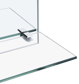 edzett üveg falitükör polccal 60 x 60 cm