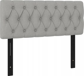 Ágytakaró, világosszürke, 100x7x78/88 cm, szövet