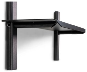 Fekete fém fali polc 60 cm Hola – Spinder Design
