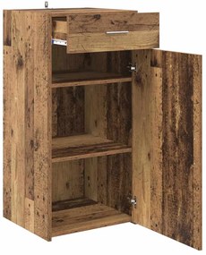 Széf fiókkal Régi fa 42.5 x 40 x 93 cm Faanyag