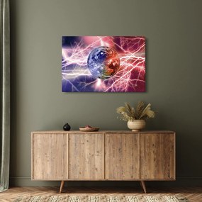 Kép - Földgolyó az áram alatt (90x60 cm)