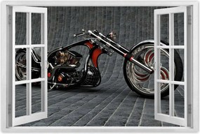 Poszterek 120x80 Chopper Motorkerékpár Motor