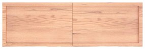 világosbarna kezelt tömör tölgyfa fali polc 160 x 50 x (2-6) cm