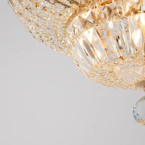 Maytoni DIA100-CL-12-G - Mennyezeti lámpa BASFOR 12xE14/60W/230V arany