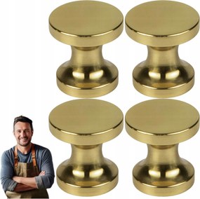 Bútorfogantyú Kobe Csiszolt sárgaréz, arany fényes 4db