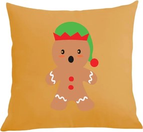 Párna párnahuzat karácsonyi mintás mézeskalács karácsony