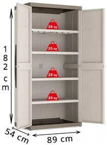 Keter Extra méretű Excellence High XL műanyag szekrény