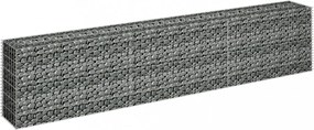 horganyzott acél gabion magaságyás 270 x 30 x 60 cm