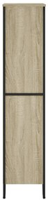 sonoma tölgy szerelt fa könyvespolc 80 x 31 x 137,5 cm