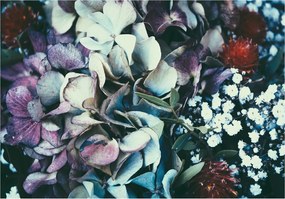 Fotótapéta Hortenzia Elegancia csokor és virágos Vintage 400x280 +ragasztó