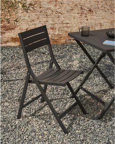 Fekete fém kerti szék Torreta – Kave Home