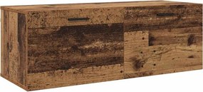 vidaXL Fali szekrény Öreg fa 100 x 36,5 x 35 cm Faanyag