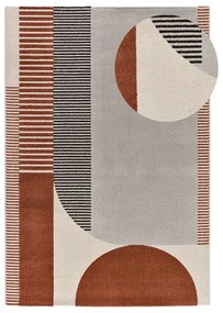 Piros-szürke szőnyeg 120x170 cm Gaia – Universal