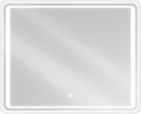 Mexen Zusa 120 x 80 cm-es LED-es fürdőszobai tükör, 6000K, páramentesítő - 9808-120-080-611-00