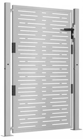 Fűmintás corten acél kerti kapu 105 x 130 cm