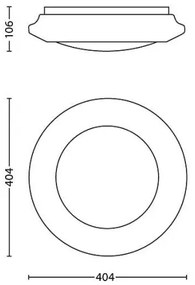 Philips 33365/31/16 - LED Mennyezeti lámpa MYLIVING CINNABAR LED/22W/230V 2700K