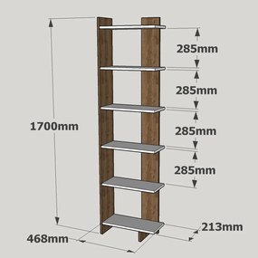 Order White Walnut könyvespolc