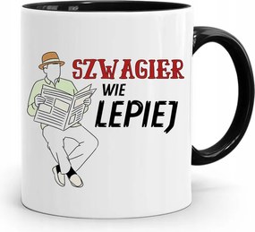 Sógornak Fekete Bögre Születésnapi Ajándék fényképes nyomtatással