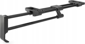 Kihúzható bútorakasztó szekrényhez, gardróbhoz L-350 fekete – acél