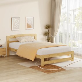 Ágy ágyráccsal, természetes, 120x200, AZRA