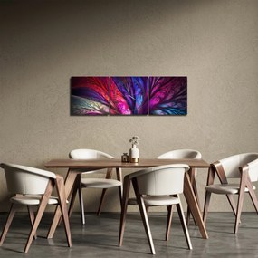 Absztrakt fa képe (órával) (90x30 cm)
